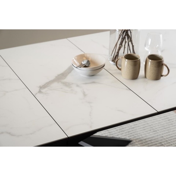 Stół Irwine 168/210x90cm white Akranes - ACTONA